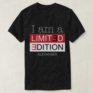 Camiseta Soy una edición limitada Red Black Personalized Na