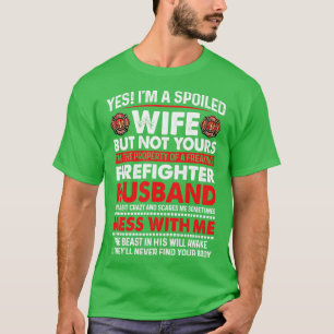 Camiseta Soy Una Esposa Malcriada Del Bombardero Esposo