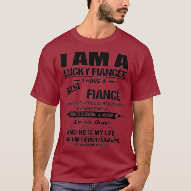 Camiseta Soy Una Fianza Afortunada Tengo Una Fianza Loca (Anverso)
