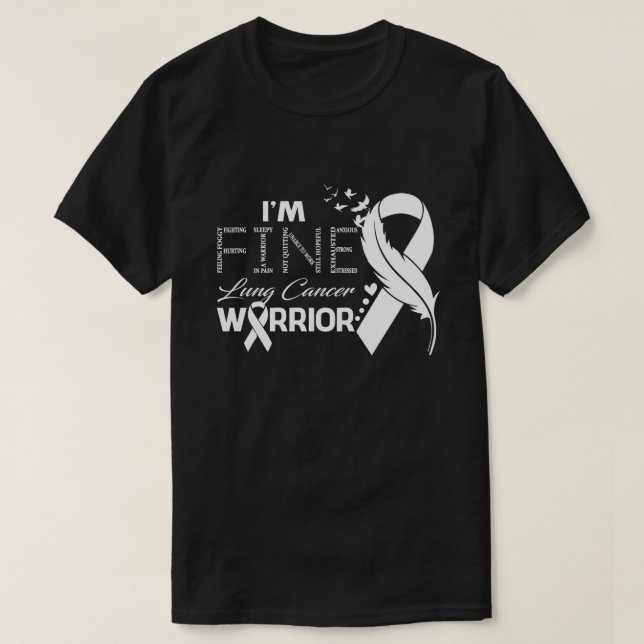 Camiseta Soy una fina pluma de sensibilización para los gue (Diseño del anverso)
