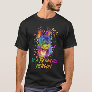 Camiseta Soy una francesa que rescata al perro Bulldog fran