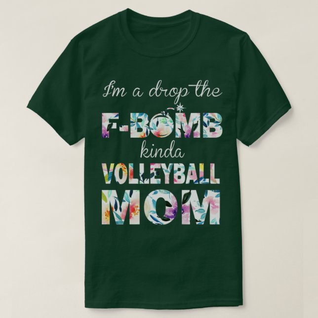 Camiseta Soy Una Gota De La Madre De Voleibol De La FBomb K (Diseño del anverso)