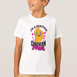 Camiseta Soy una hermosa nugget de pollo - nugget de pollo