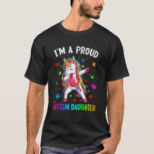 Camiseta Soy una hija autista orgullosa de Unicornio hacien
