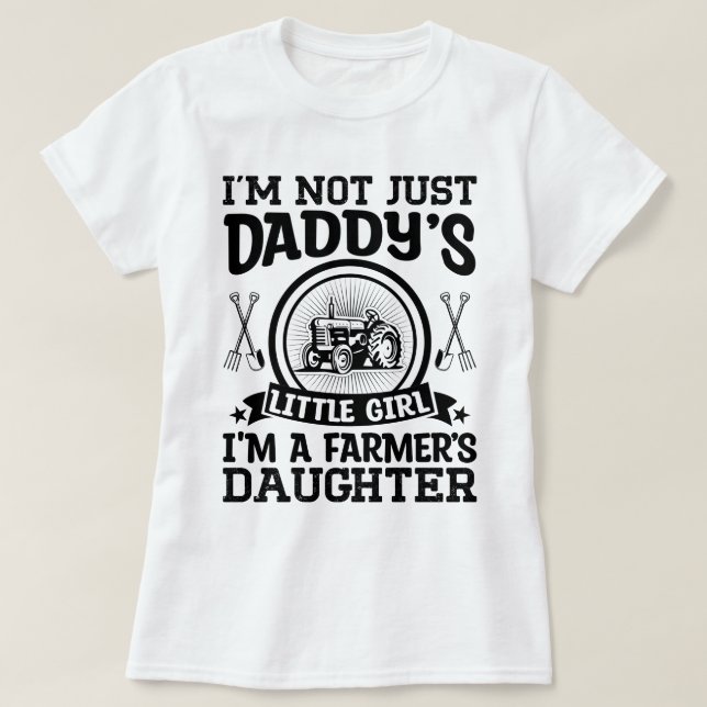 Camiseta Soy una hija de granjeros y soy amante de la agric (Diseño del anverso)