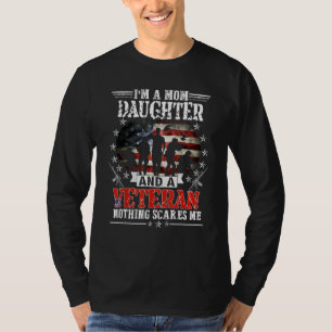 Camiseta Soy una hija de mamá veterana Día de la Madre Patr