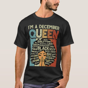 Camiseta Soy una historia negra de cumpleaños reina de dici