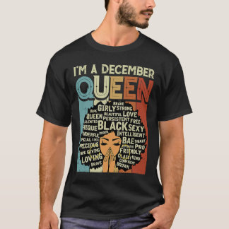 Camiseta Soy una historia negra de cumpleaños reina de dici