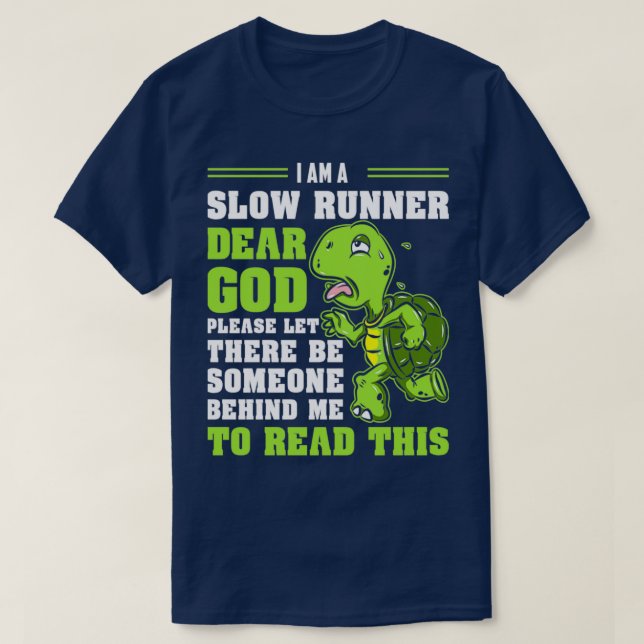 Camiseta Soy Una Lenta Corredera De Tortuga Divertida Marat (Diseño del anverso)