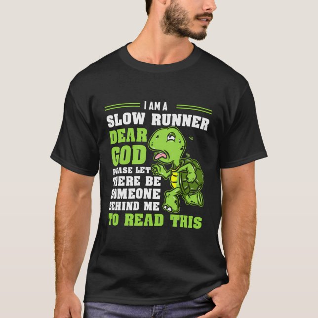 Camiseta Soy Una Lenta Maratón Funny Que Corre Ru (Anverso)