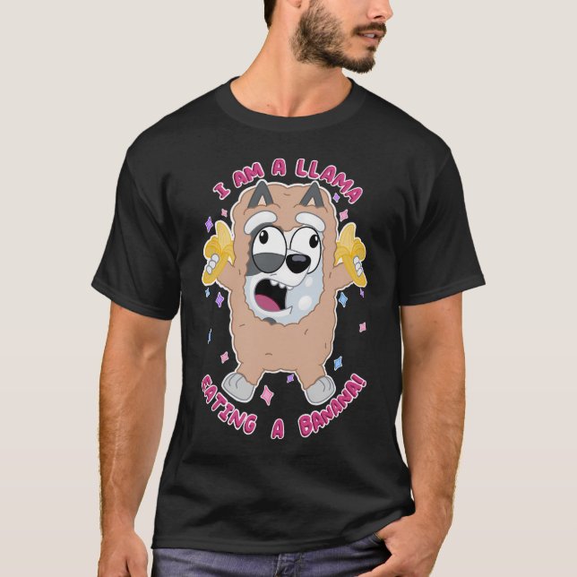 Camiseta ¡Soy una llama comiendo un plátano! (Anverso)