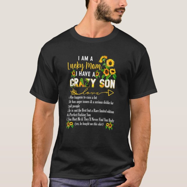 Camiseta Soy una madre afortunada, tengo un día de madre lo (Anverso)