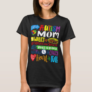 Camiseta Soy una madre autista madre cartera vacía y orgull