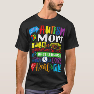 Camiseta Soy una madre autista madre cartera vacía y orgull