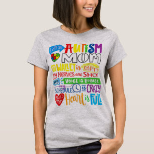 Camiseta Soy una madre autista madre cartera vacía y orgull