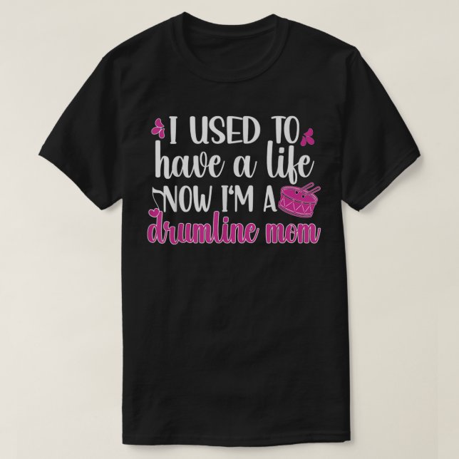 Camiseta Soy una madre de línea de tambor divertida madre d (Diseño del anverso)