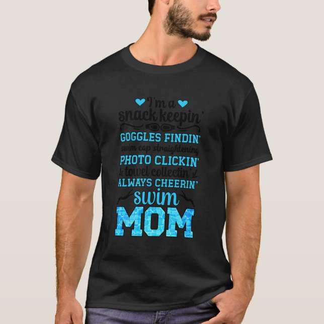 Camiseta Soy Una Madre De Nadar De Una Madre Nadadora Que N (Anverso)