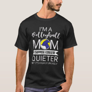 Camiseta Soy una madre de voleibol divertida que dice mamá