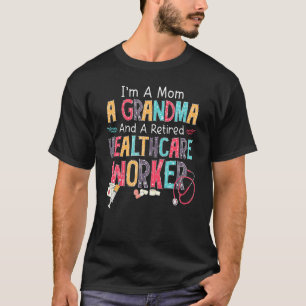 Camiseta Soy una madre jubilada trabajadora de salud Stetho