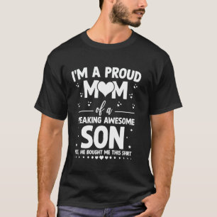 Camiseta Soy una madre orgullosa de un hijo increíble Día d