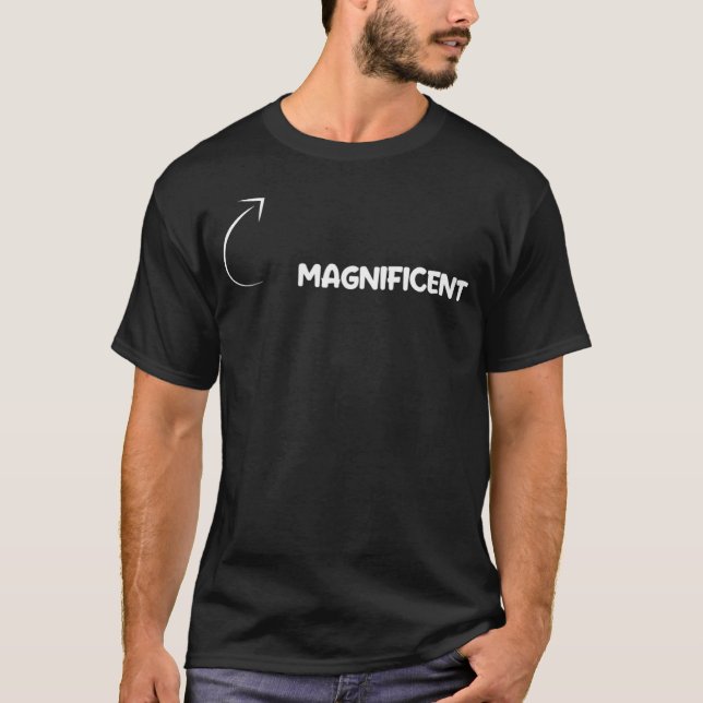 Camiseta Soy una magnífica referencia de caracteres de pers (Anverso)