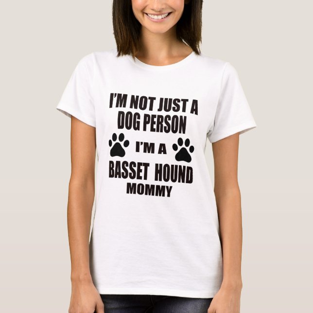 Camiseta Soy una mamá de Basset Hound (Anverso)