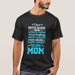 Camiseta Soy una mamá de natación de una madre nadadora mad