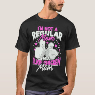 Camiseta Soy una mamá de pollo sedoso Silkie Aves Sedosas P