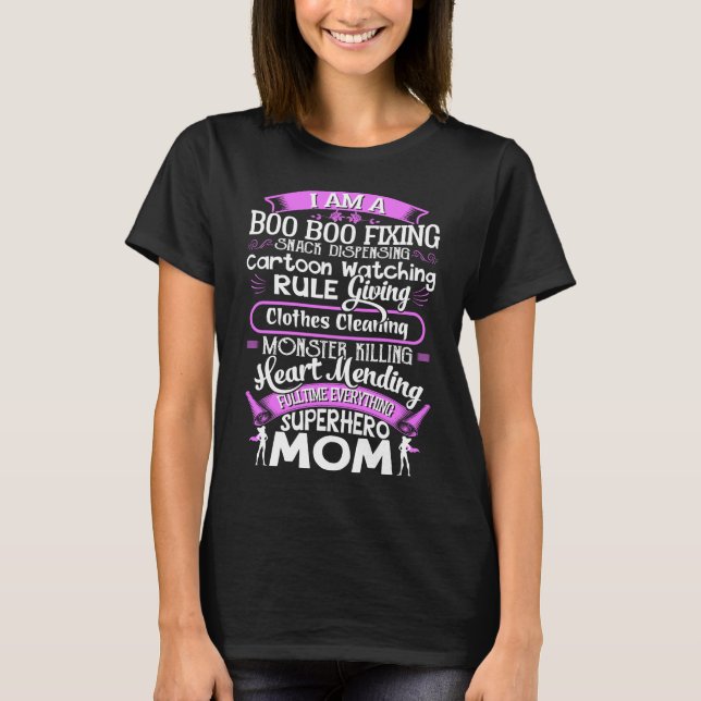 Camiseta Soy una mamá del super héroe (Anverso)