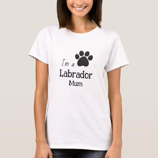 Camiseta Soy una mamá labradora (Anverso)