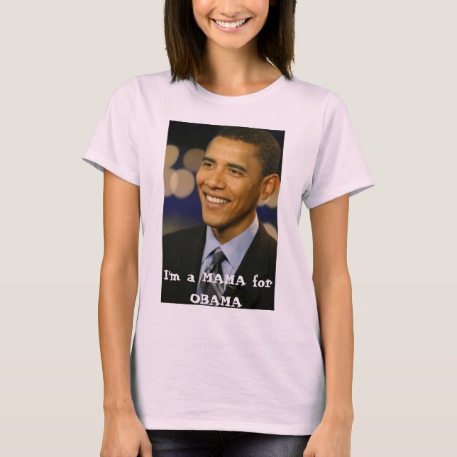 Camiseta Soy una MAMÁ para OBAMA (Anverso)
