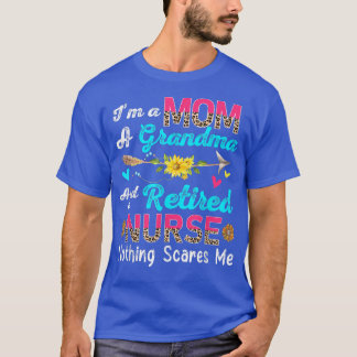 Camiseta Soy una mamá una abuela y una enfermera leopardo r