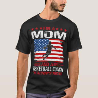 Camiseta Soy una MAMÁ y un entrenador de baloncesto