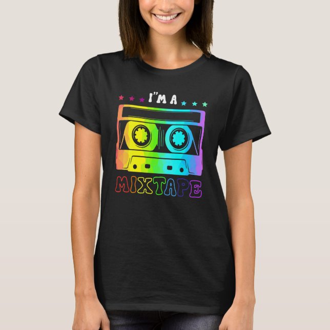Camiseta Soy una mixtape Polysexual Pride Flag Lgbtq Retro  (Anverso)