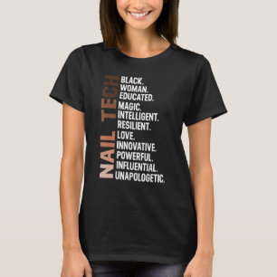 Camiseta Soy una mujer africana de Black Nail Tech Bhm Blac