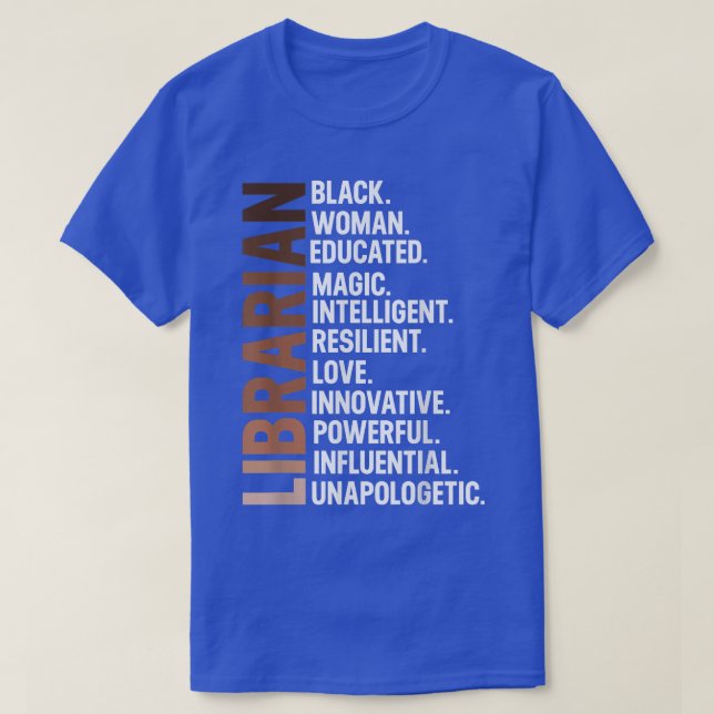 Camiseta Soy una mujer afroafricana de biblioteca negra (Diseño del anverso)