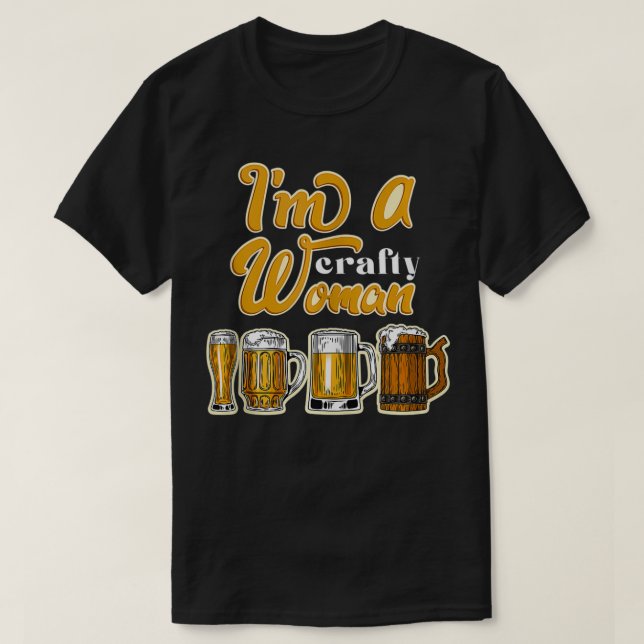 Camiseta Soy una mujer artesana que vitorea alcohol con alc (Diseño del anverso)