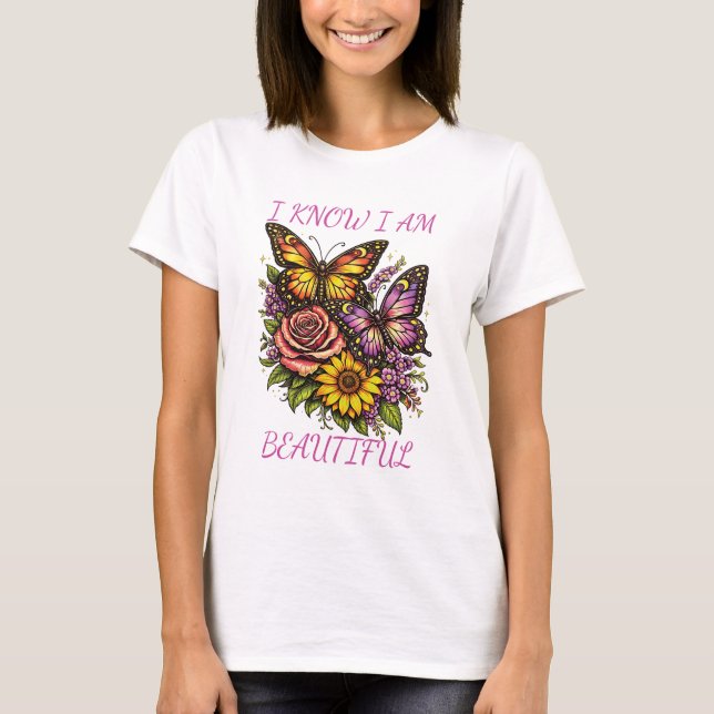 Camiseta Soy una mujer blanca hermosa (Anverso)