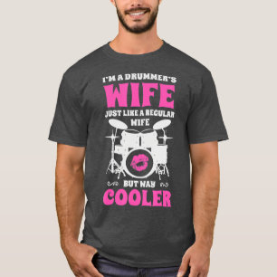 Camiseta Soy Una Mujer De Tambores Como Una Esposa Común Pe