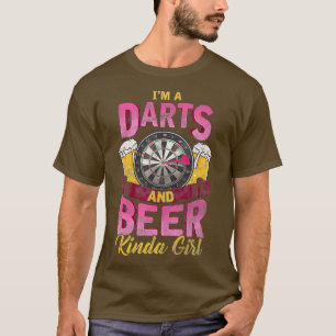 Camiseta Soy una mujer divertida y Chica de cerveza Dart
