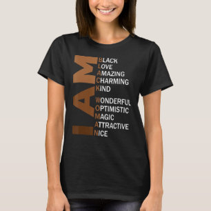 Camiseta Soy una mujer negra Melanin Orgullo africano Histo
