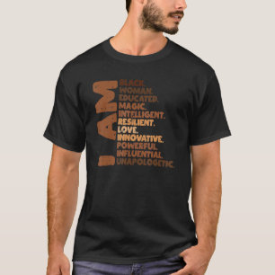 Camiseta Soy una mujer negra Melanin Orgullo negro africano