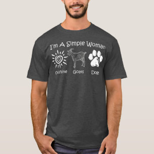 Camiseta Soy Una Mujer Sencilla Que Ama Las Cabras Sunshine