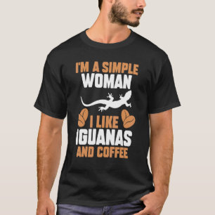 Camiseta Soy una mujer simple a la que me gustan las iguana