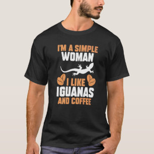 Camiseta Soy una mujer simple a la que me gustan las iguana