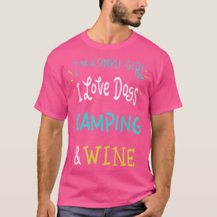 Camiseta Soy una mujer simple me encantan los perros Campin