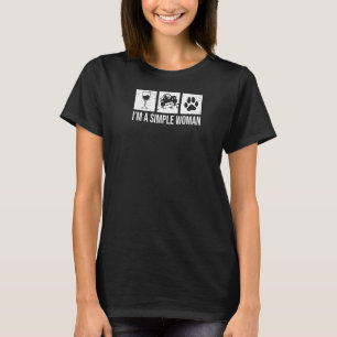 Camiseta Soy una mujer simple que viña Utv y perros Sxs lad