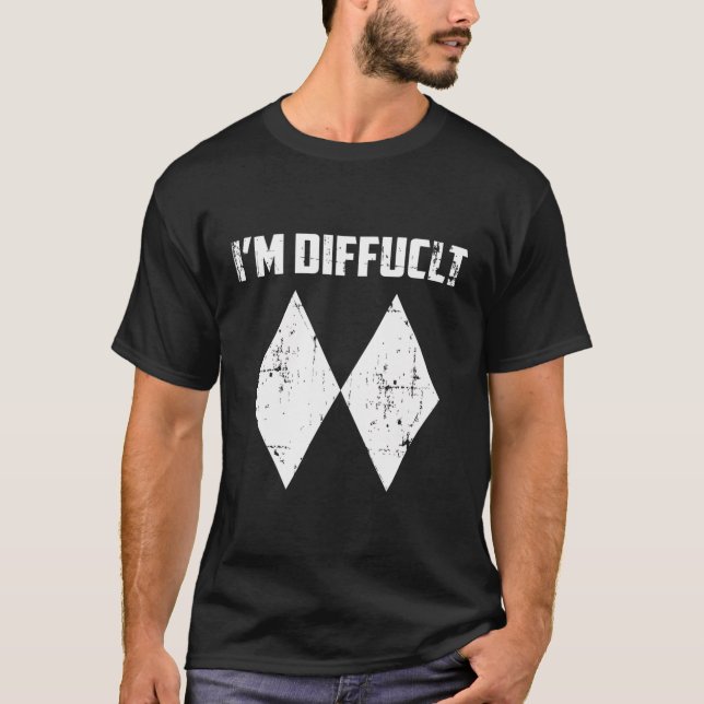Camiseta Soy Una Nieve Diamante Doble Y Diamantes Negros Di (Anverso)