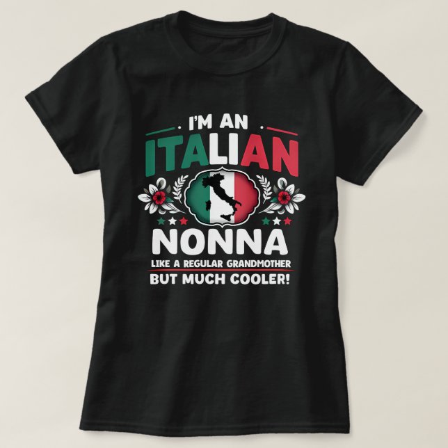 Camiseta Soy una nonna italiana (Diseño del anverso)