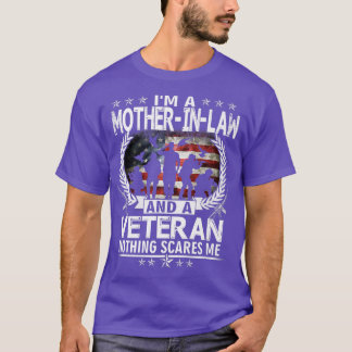 Camiseta Soy una nuera y un veterano, nada me asusta